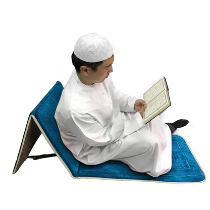Foldable Muslim Prayer Mat with Backrest