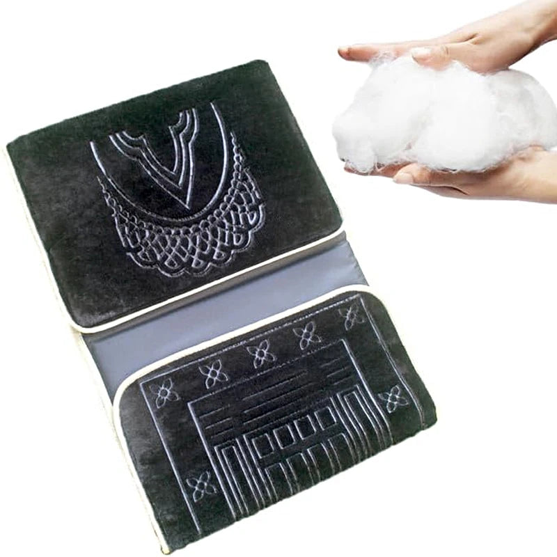 Portable Foldable Prayer Mat with Backrest