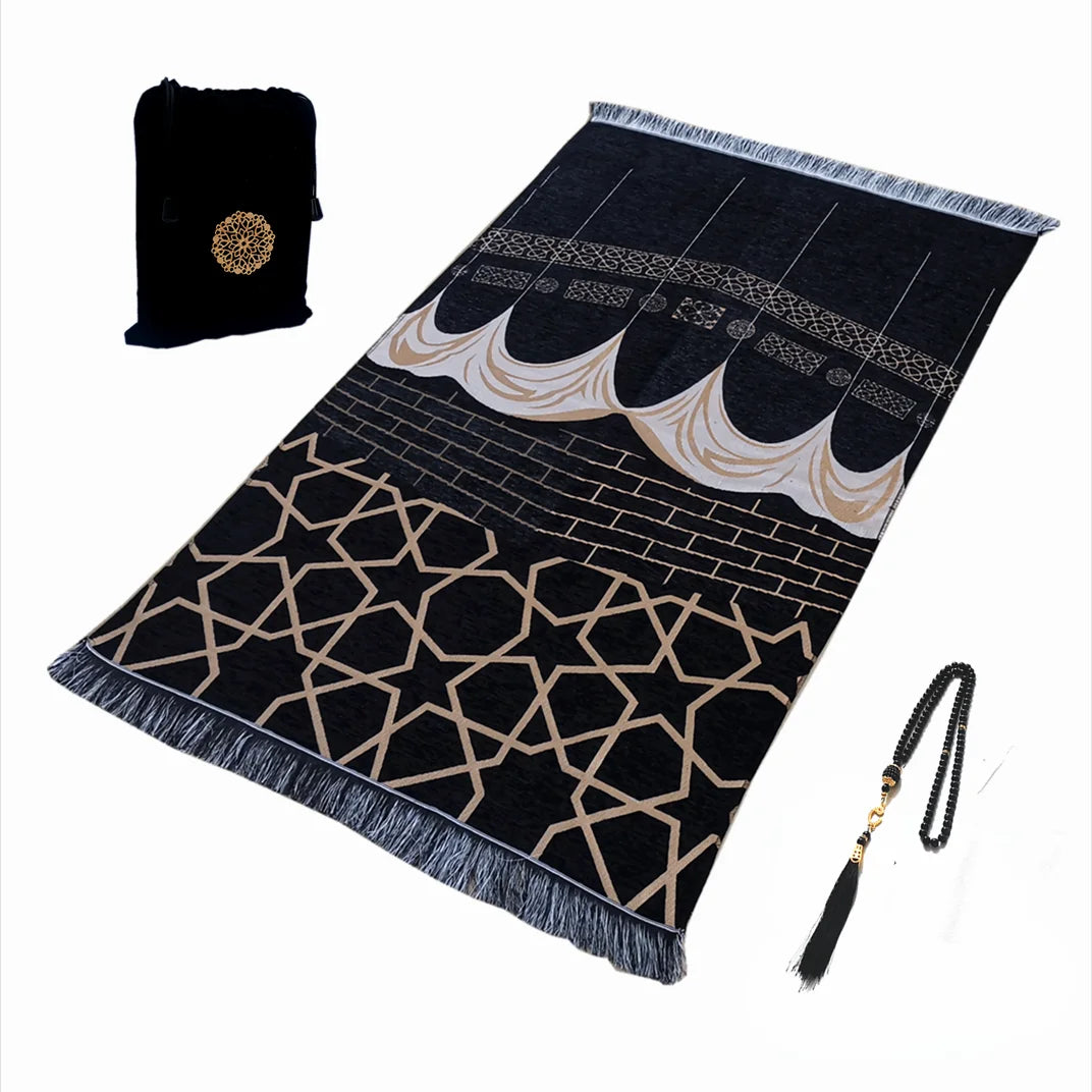 Turkish Chenille Muslim Prayer Rug