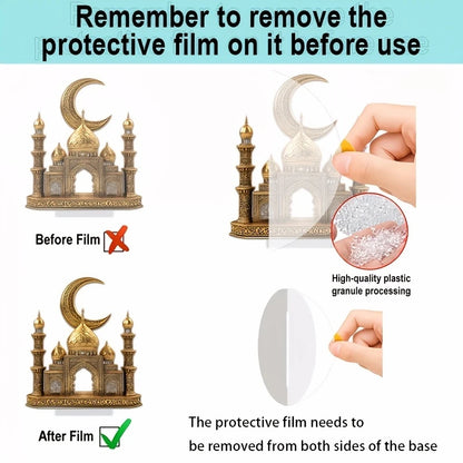 Ramadan 2D Acrylic Moon & Castle Ornament