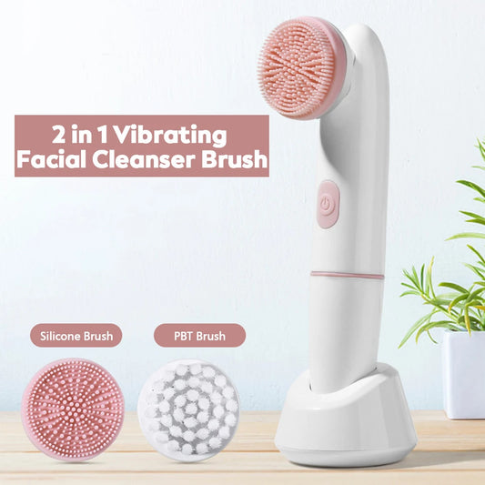 2-in-1 Electric Face Brush