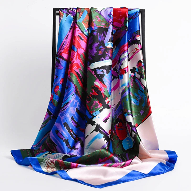 Luxury Satin Silk Scarf