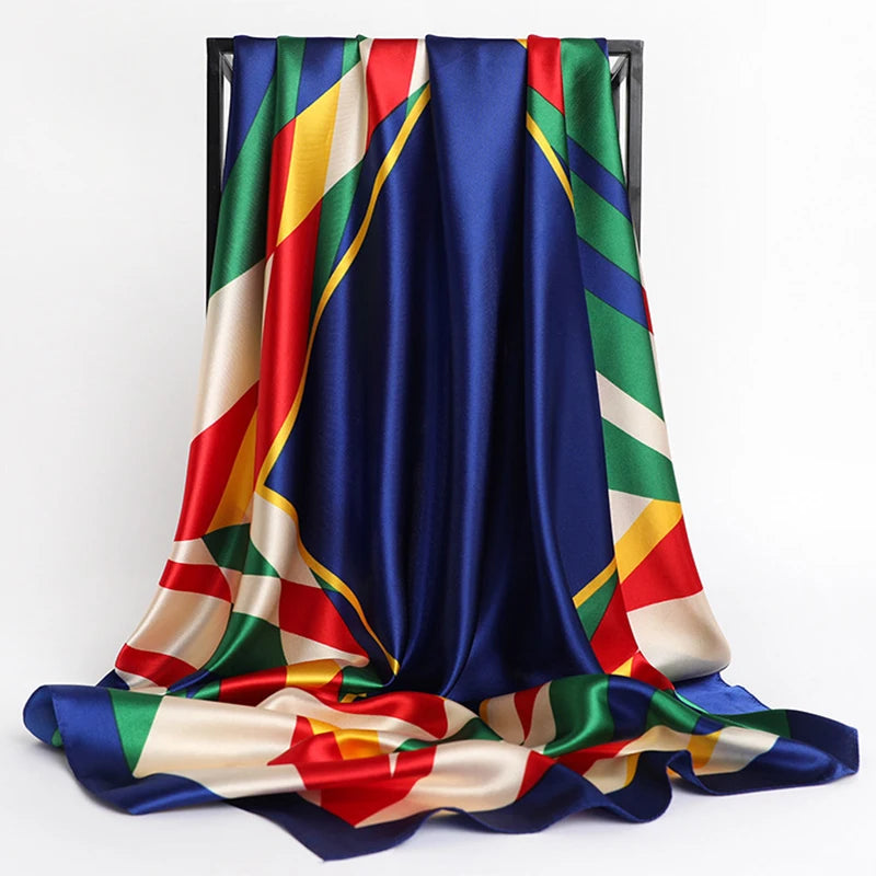 Luxury Satin Silk Scarf