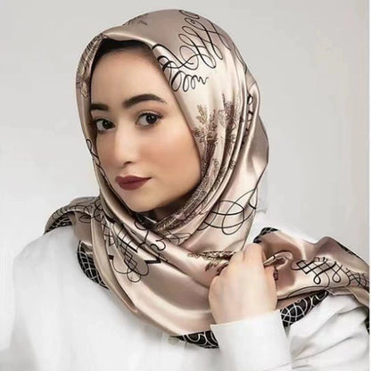 Luxury Satin Silk Scarf