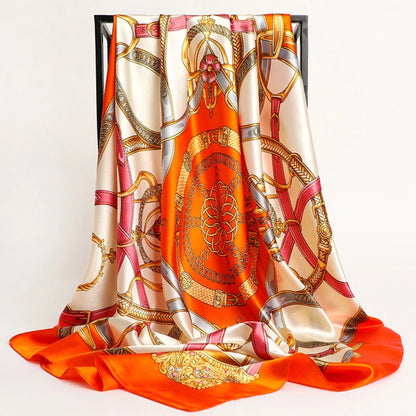 Luxury Satin Silk Scarf