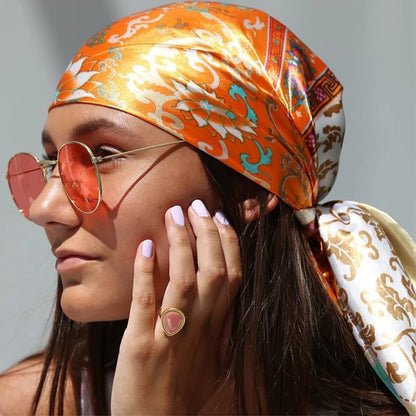 Luxury Satin Silk Scarf