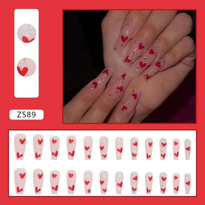 Custom Ballerina Press Nails