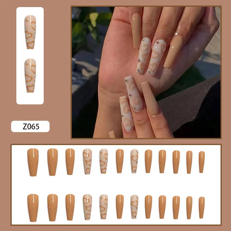 Custom Ballerina Press Nails