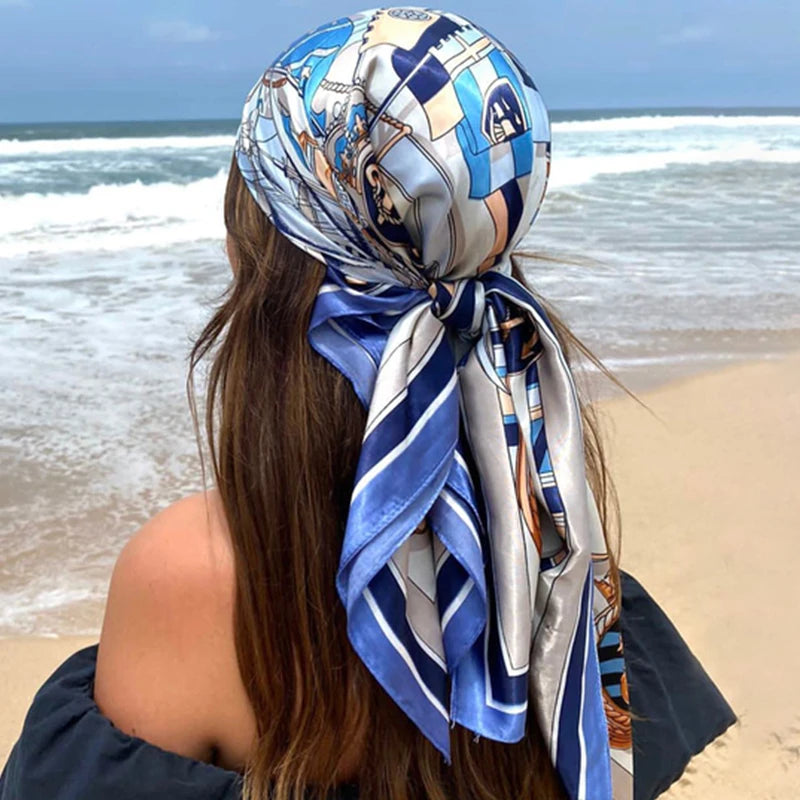 Luxury Satin Silk Scarf