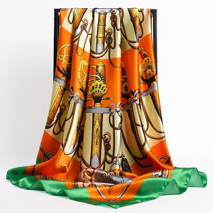 Luxury Satin Silk Scarf