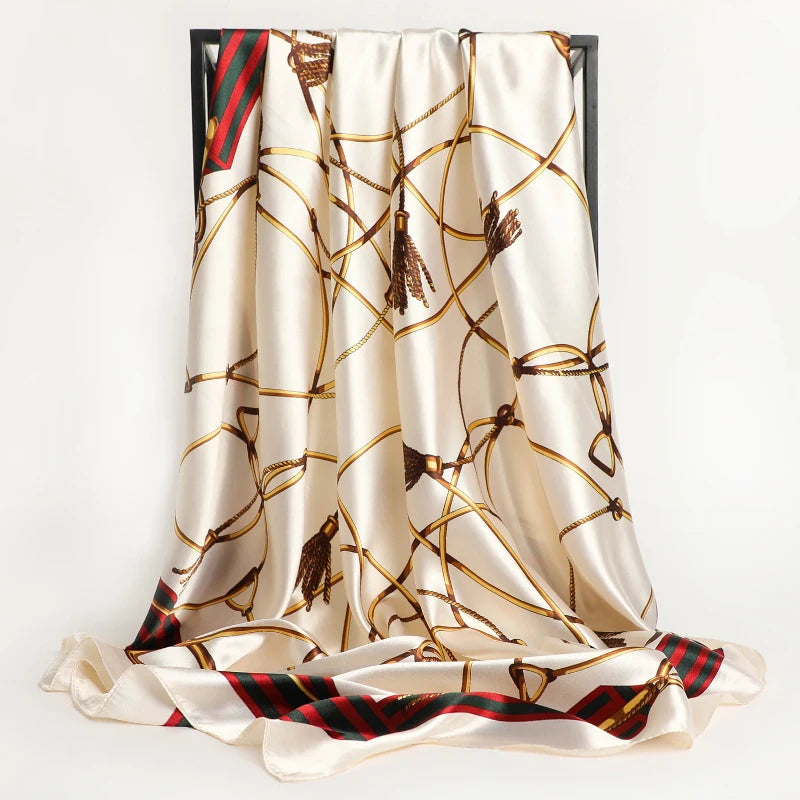 Luxury Satin Silk Scarf