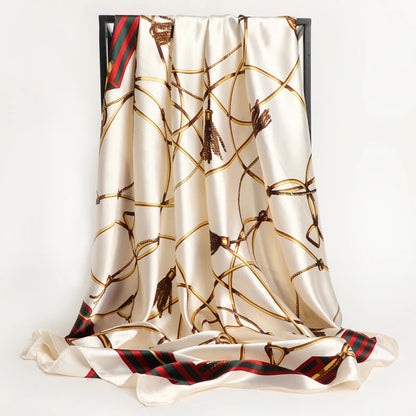 Luxury Satin Silk Scarf