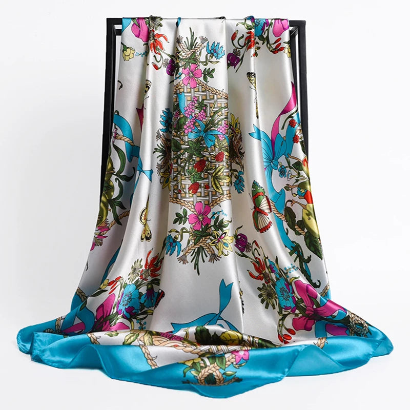 Luxury Satin Silk Scarf