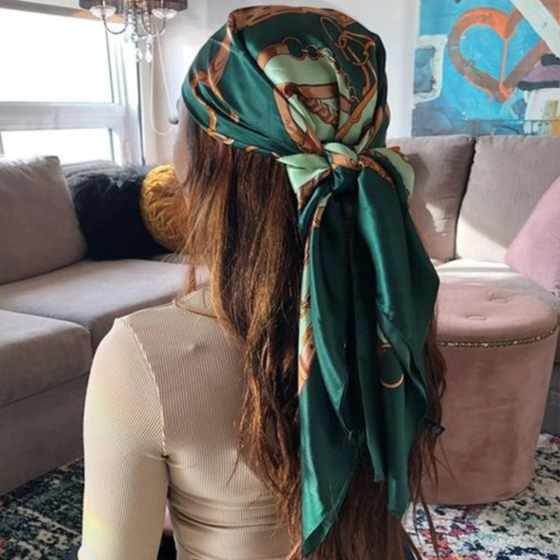Luxury Satin Silk Scarf