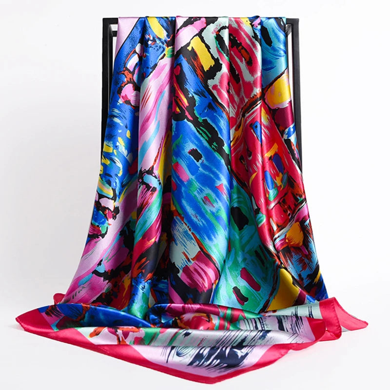 Luxury Satin Silk Scarf