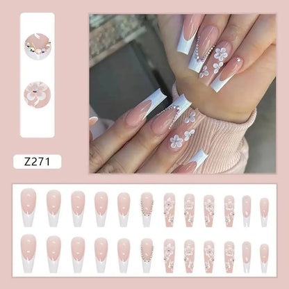 Custom Ballerina Press Nails