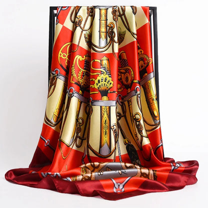 Luxury Satin Silk Scarf