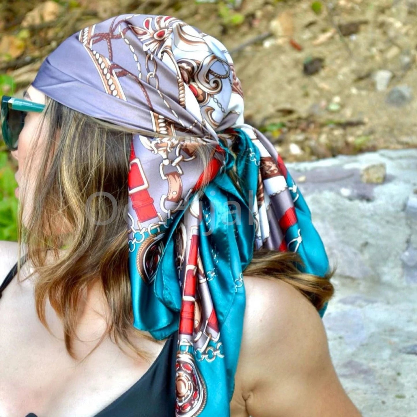 Luxury Satin Silk Scarf