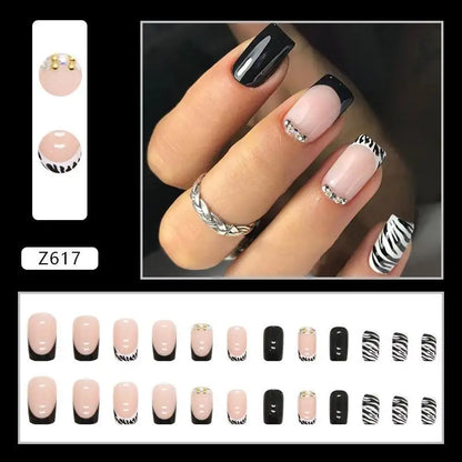 Custom Ballerina Press Nails