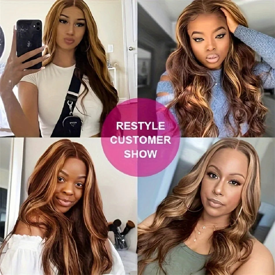 HD Highlight Body Wave Wig
