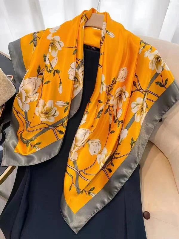 Luxury Satin Silk Scarf