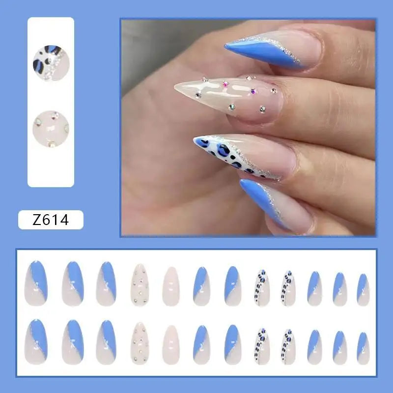 Custom Ballerina Press Nails