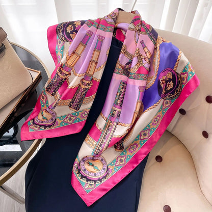 Luxury Satin Silk Scarf