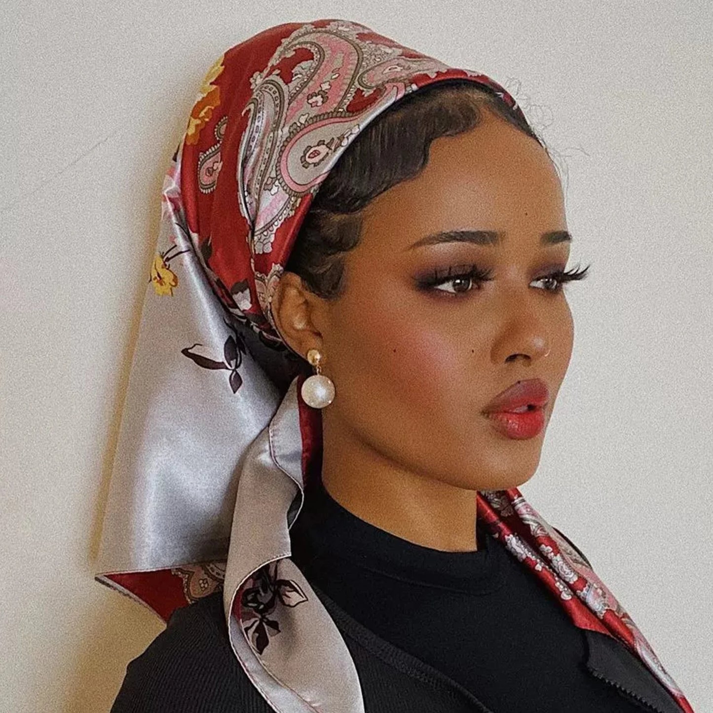 Luxury Satin Silk Scarf