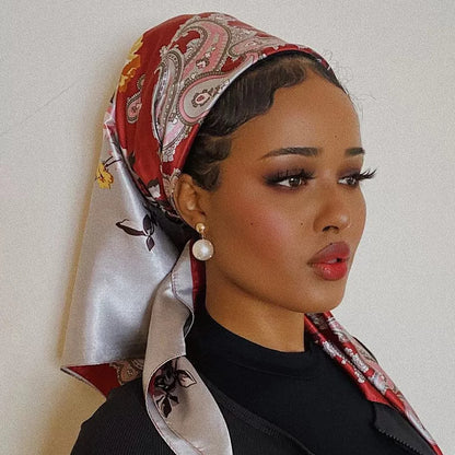 Luxury Satin Silk Scarf