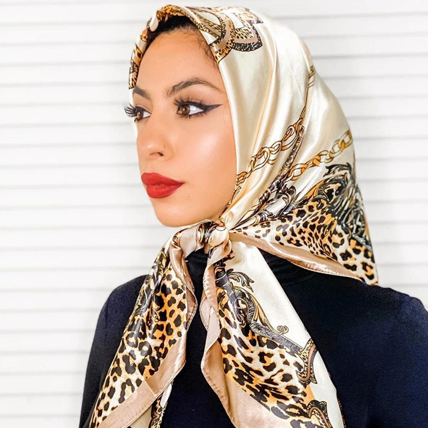 Luxury Satin Silk Scarf