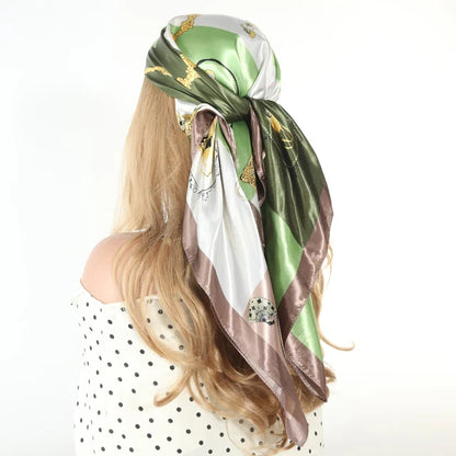 Luxury Satin Silk Scarf