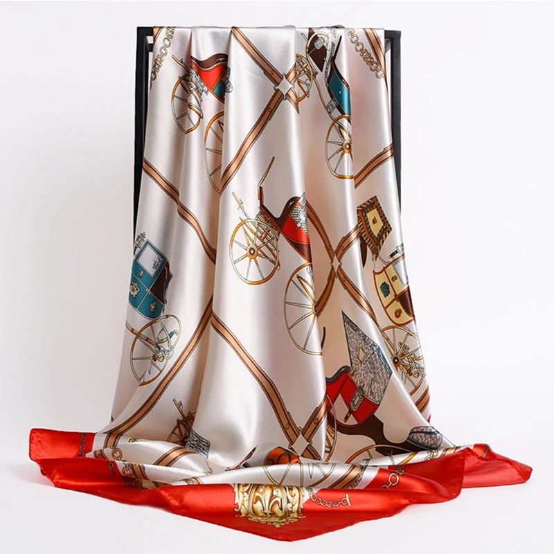 Luxury Satin Silk Scarf