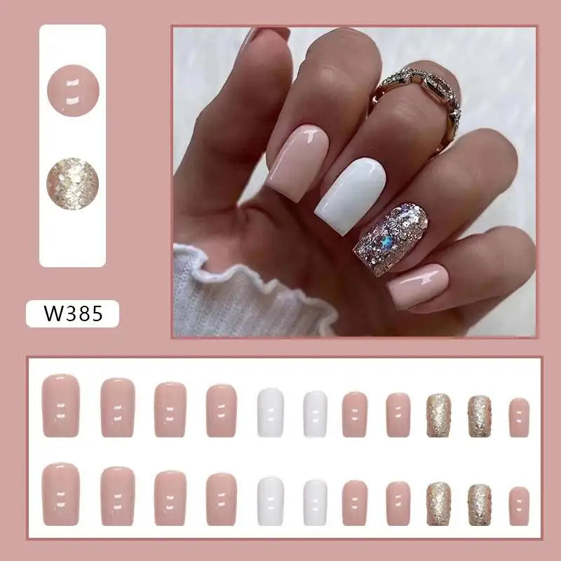 Custom Ballerina Press Nails