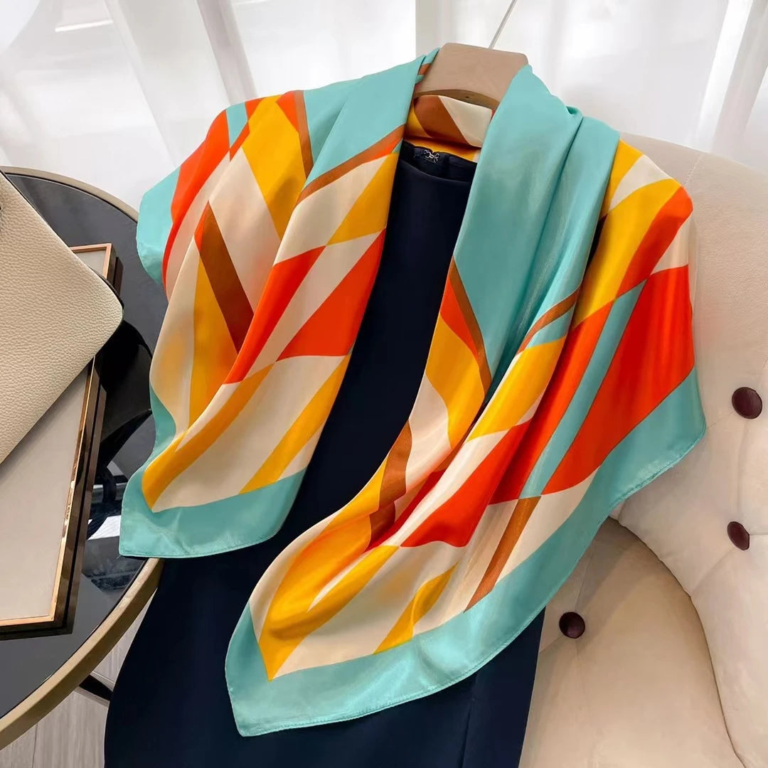 Luxury Satin Silk Scarf