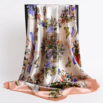 Luxury Satin Silk Scarf