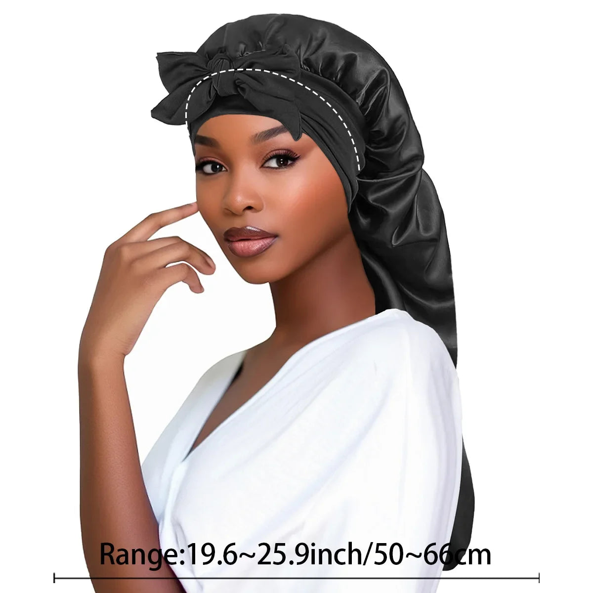 Extra Large Satin Shower Cap