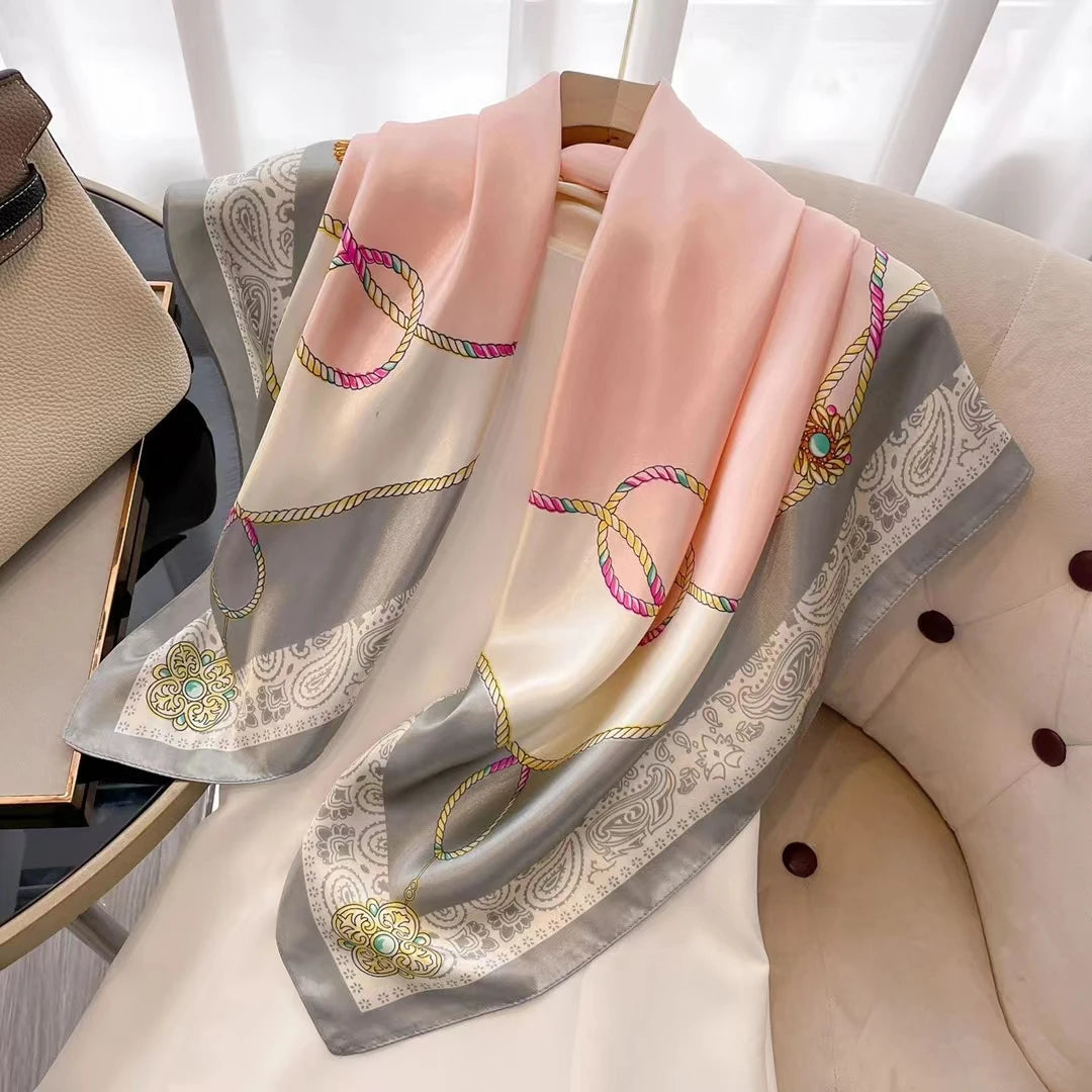 Luxury Satin Silk Scarf
