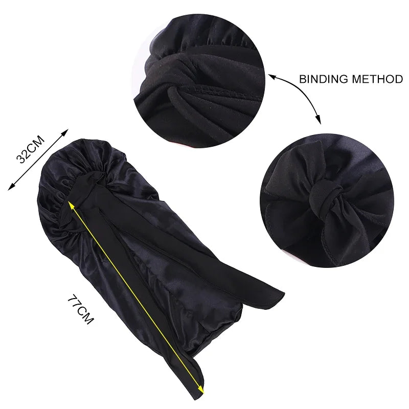 Extra Large Satin Shower Cap