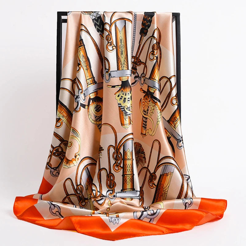 Luxury Satin Silk Scarf