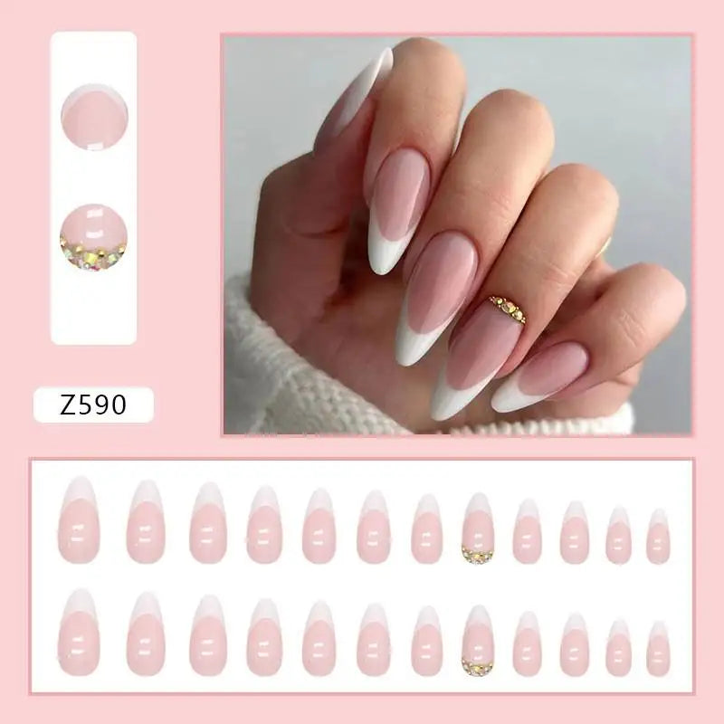 Custom Ballerina Press Nails
