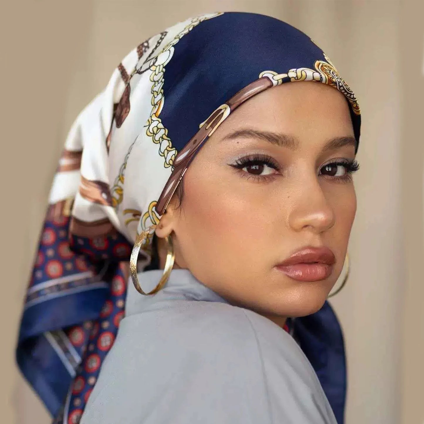 Luxury Satin Silk Scarf