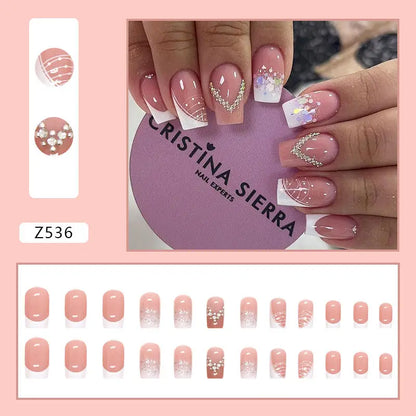 Custom Ballerina Press Nails