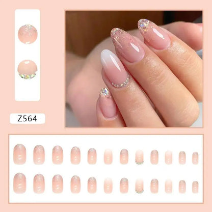 Custom Ballerina Press Nails