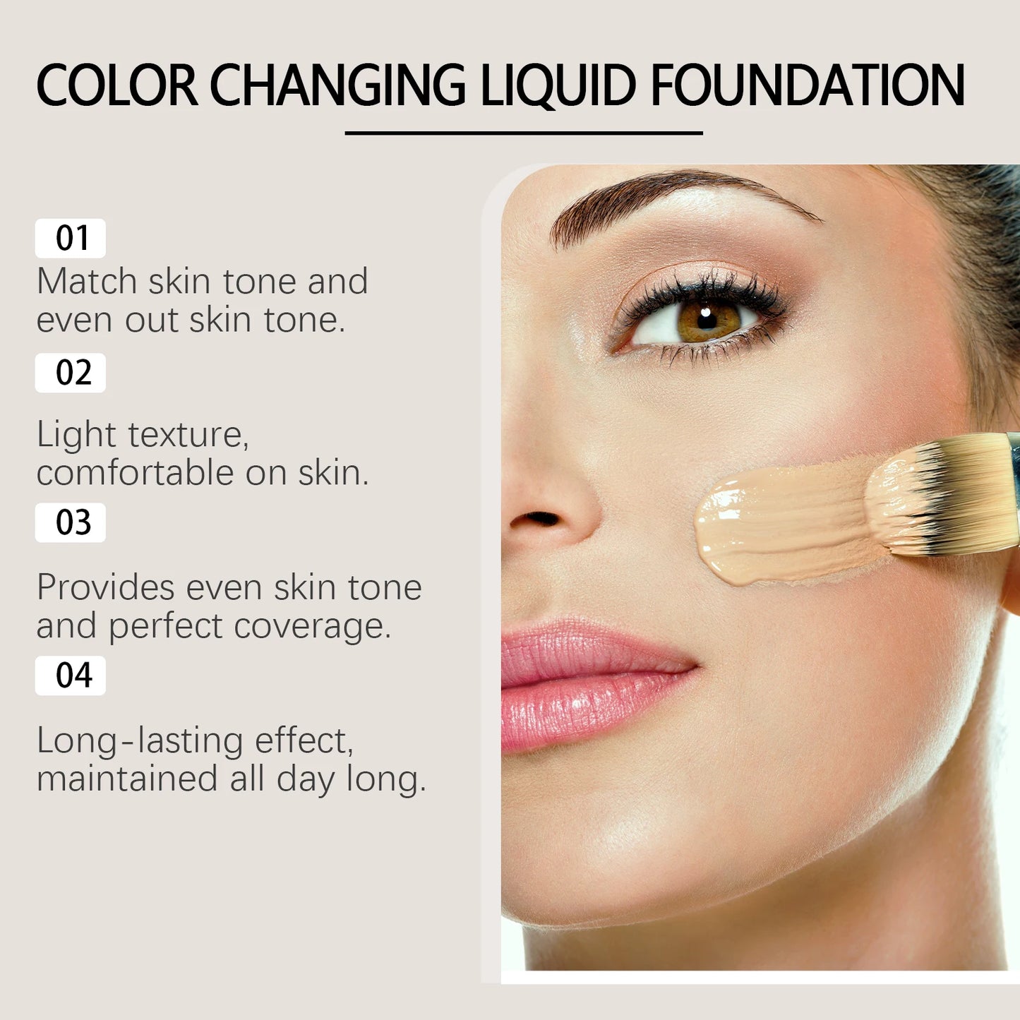 Color Changing Liquid Foundation