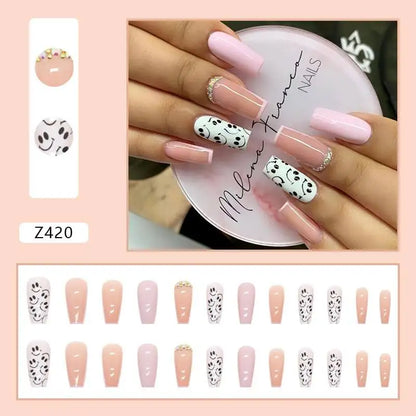 Custom Ballerina Press Nails