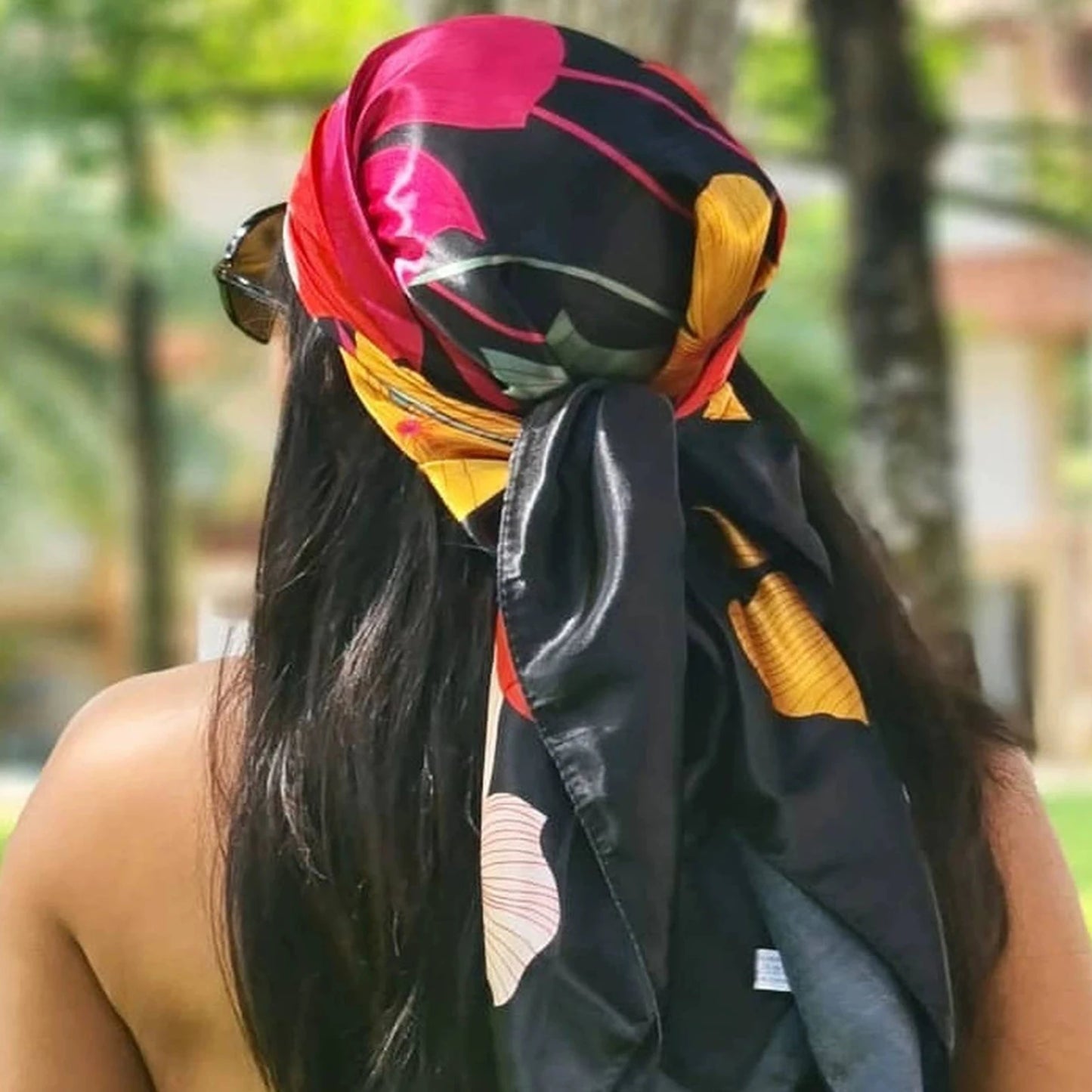Luxury Satin Silk Scarf