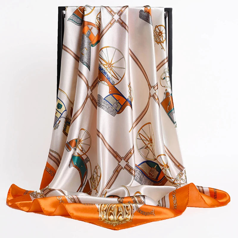 Luxury Satin Silk Scarf