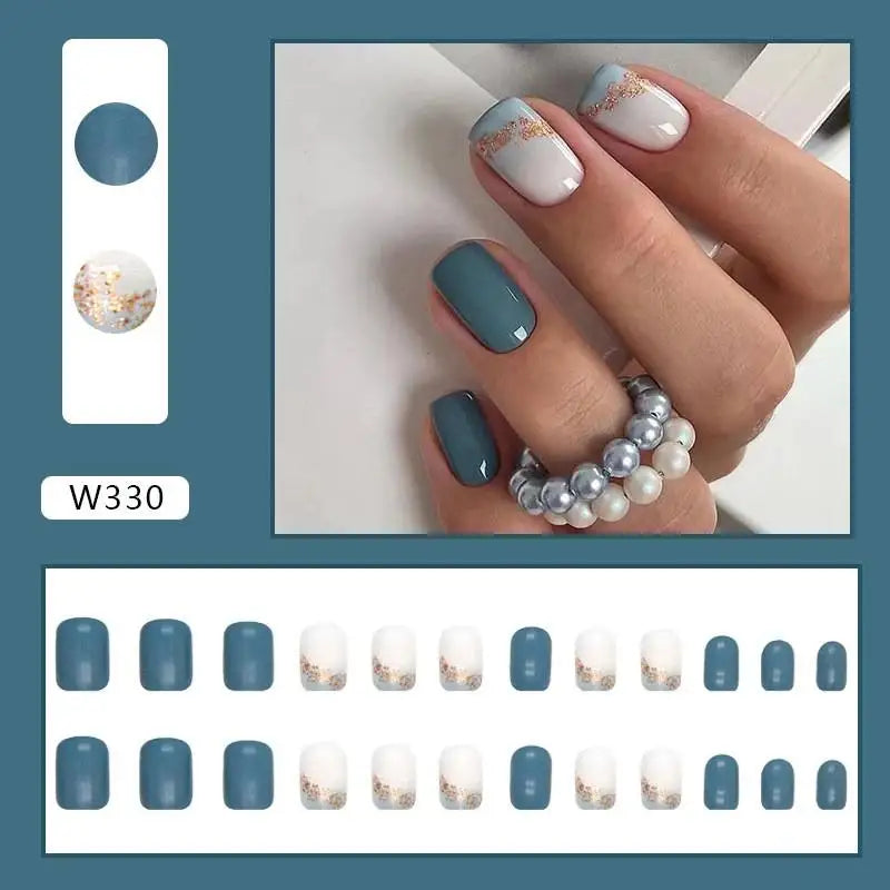 Custom Ballerina Press Nails