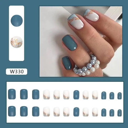 Custom Ballerina Press Nails