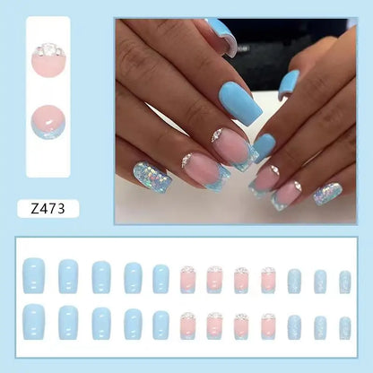 Custom Ballerina Press Nails